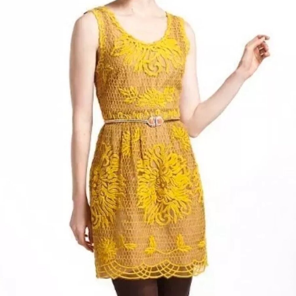 Yoana Baraschi Honeycomb Lace Dress